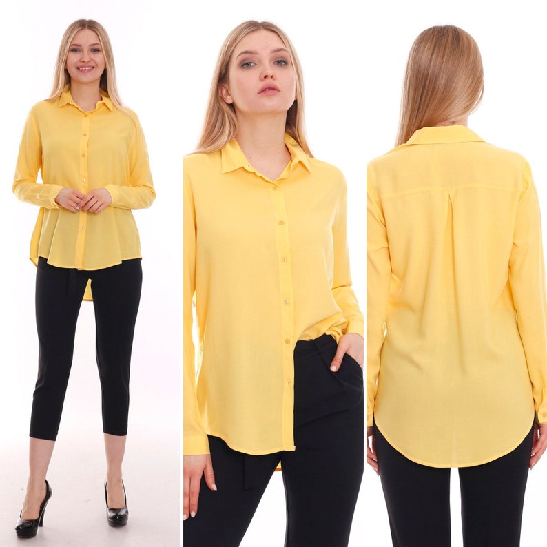 Minimalist Top-Long Sleeved Top-Buttoned Shirt
