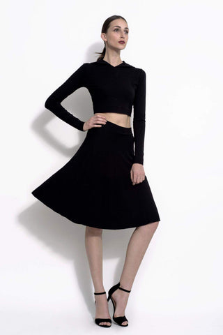 Midi Sleeveless Black & White Casual Dress