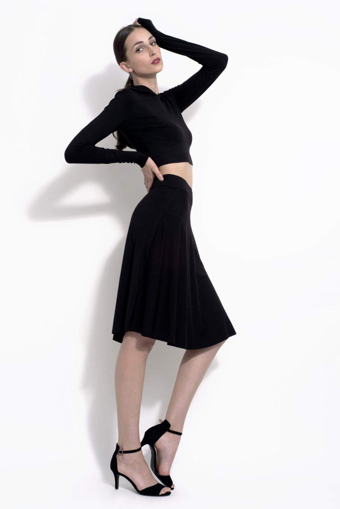 A-Line Stretch Bamboo Jersey Skirt - Maven Flair