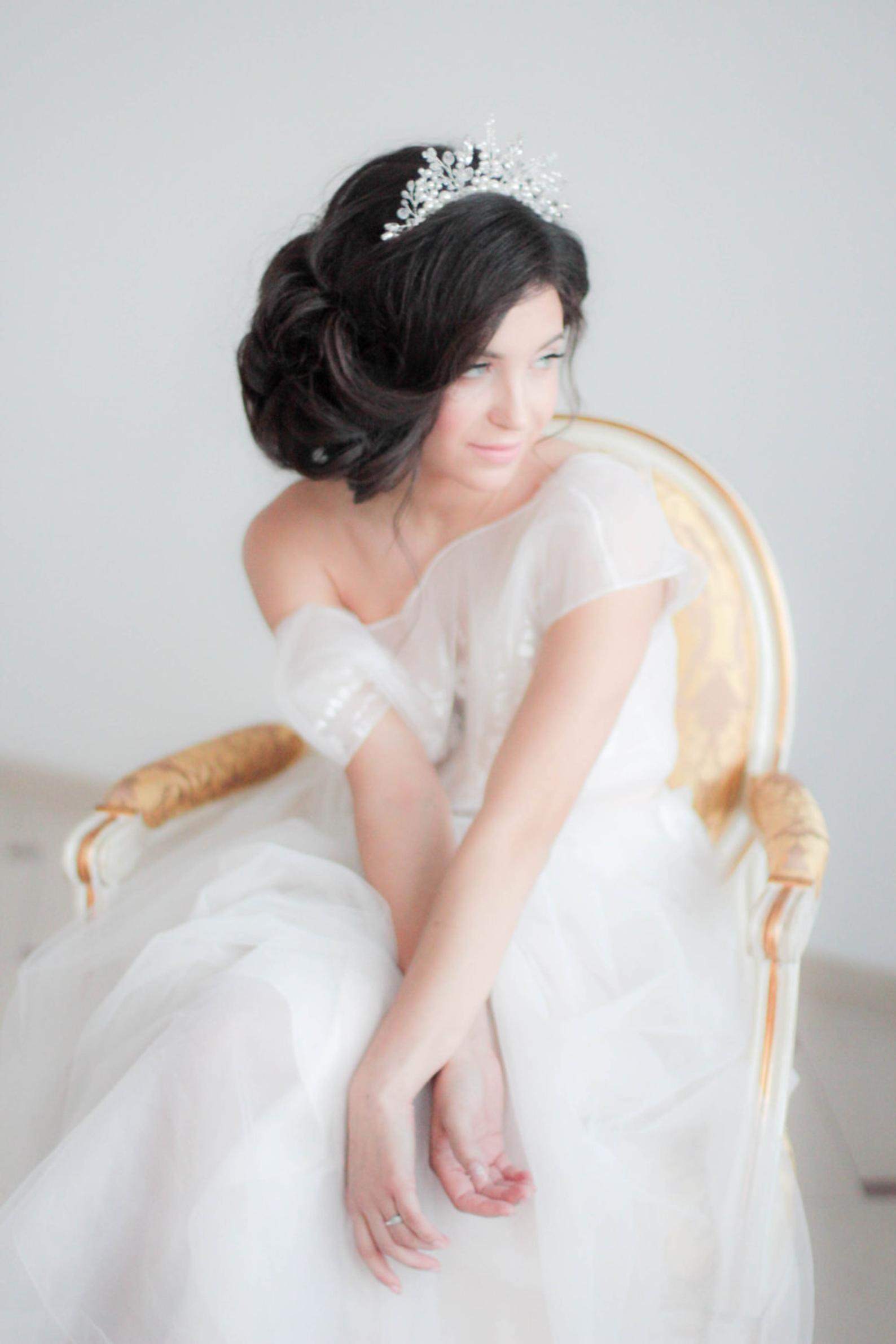 Crystal Bridal Tiara Bridal Crown - Maven Flair
