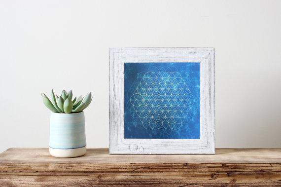 Ocean Flower of Life: Reconnect to our Divine Nature- Fine Art Print - Maven Flair