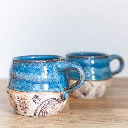 Cozy Fireside Blue Ceramic Coffee Mug - Maven Flair