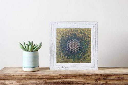 Green Universe: Connect with Nature - Fine Art Print Sacred Geometry - Maven Flair