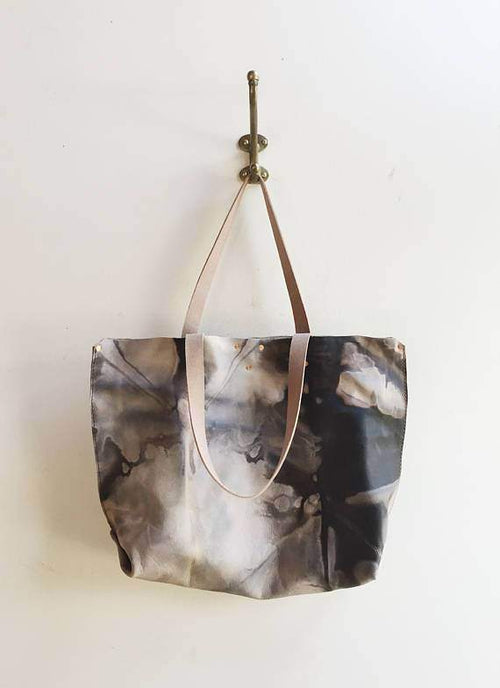 Hand Dryed Leather Tote Bag - Maven Flair