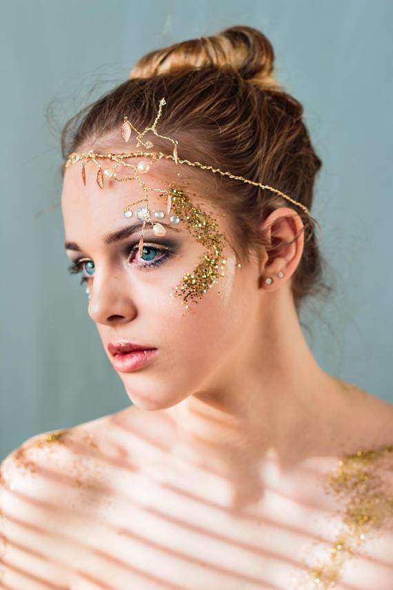 Goddess Rose Gold Bridal Crown - Maven Flair