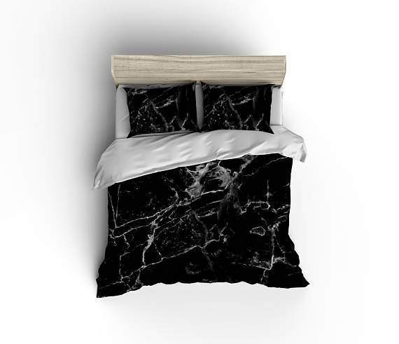 Black Marble Bedding - Maven Flair