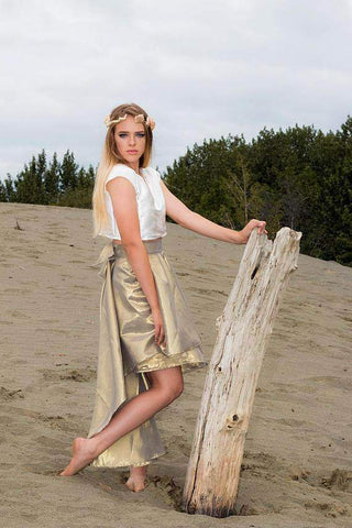 A-Line Stretch Bamboo Jersey Skirt