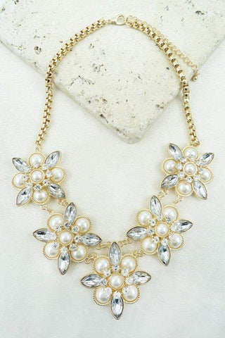 Labradorite Necklace Gold