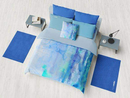 Blue Watercolor Duvet  Comforter - Maven Flair