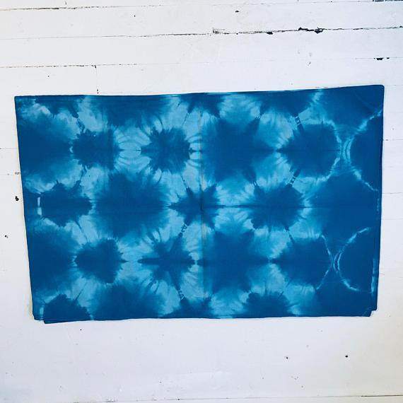 Hand Dyed Blue Bohemian Pillow cases - Maven Flair