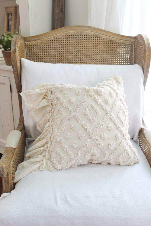 Ruffled Chenille Pillow Cover - Maven Flair