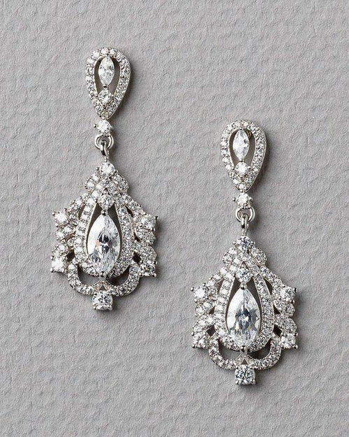 Silver Bridal Earring - Maven Flair