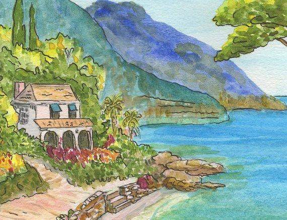 Mediterranean Seaside Village Tote Bag - Maven Flair