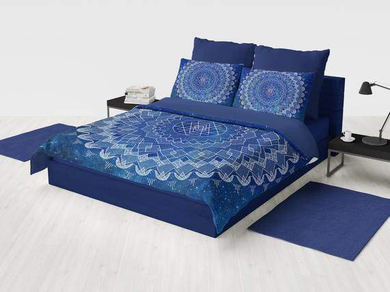 Blue Mandala Duvet Comforter - Maven Flair
