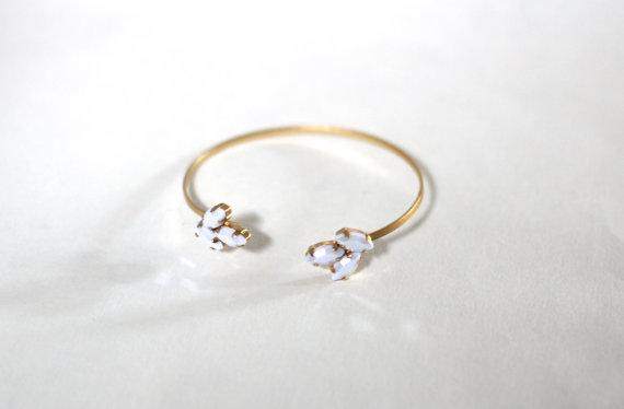 Lenox Golden Pearl Cuff Bracelet - Maven Flair