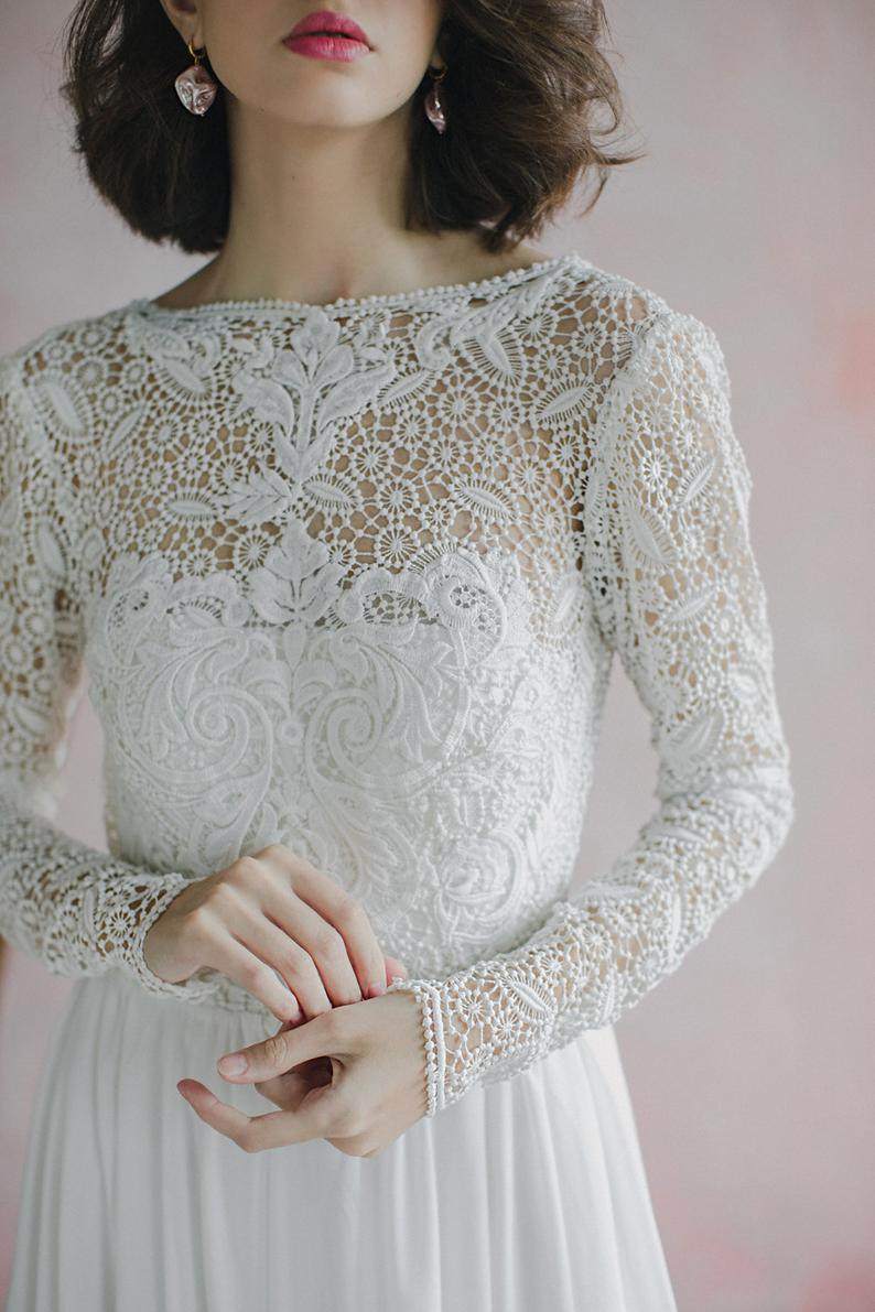 Open Back Boho Wedding Dress - Maven Flair