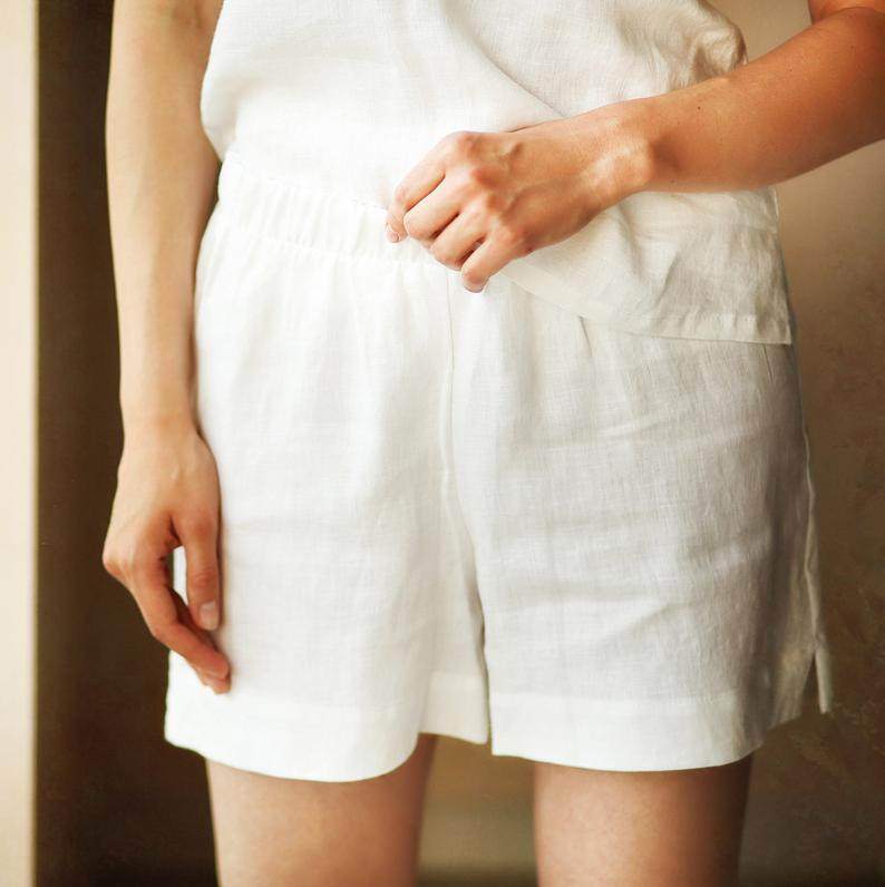 Stonewashed Linen Pajama Set - Maven Flair